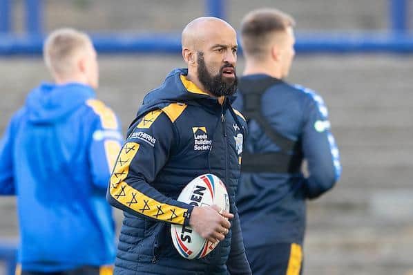 Jamie Jones-Buchanan is a member of Rhinos' coaching staff. Picture by Allan McKenzie/SWpix.com.