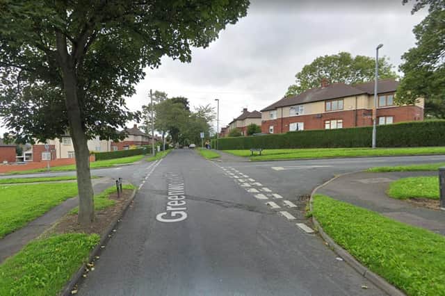 Colinson stopped the car and ran away on Greenwood Road, Wakefield - the street where he lives.

Image: Google