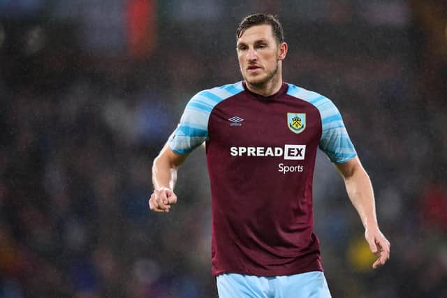 KEY THREAT: Burnley's former Leeds United striker Chris Wood. Photo by Robbie Jay Barratt - AMA/Getty Images.