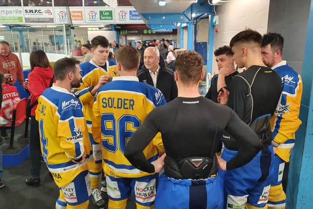 GUIDING HAND: Leeds Knights' head coach Dave Whistle has been an ideal companion for the team's relatively young and inexperienced roster.