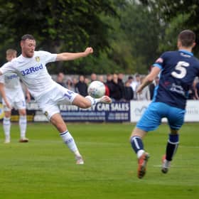 Leeds United striker Ryan Edmondson in action during pre-season in 2019. Pic: Tony Johnson