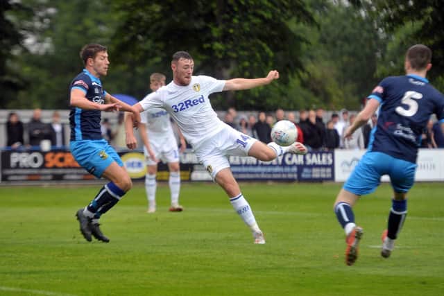 Leeds United striker Ryan Edmondson in action during pre-season in 2019. Pic: Tony Johnson