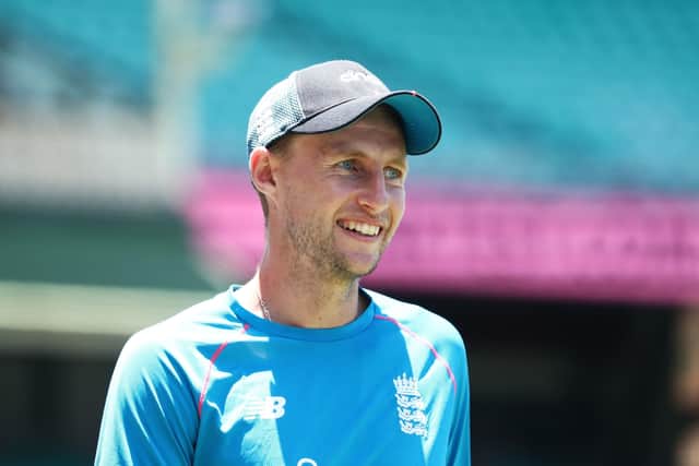 England's Joe Root, pictured during a press conference at the Sydney Cricket Ground on Monday. Picture: Jason O'Brien/PA