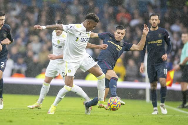Junior Firpo seems to be finding his feet in Leeds United's defence. Picture: Tony Johnson/JPIMedia.