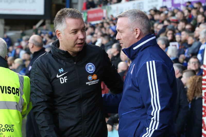 DARREN FERGUSON: It was a little surprise Posh didn't start with a flat back four, but he made the change early enough to make a huge difference. Might soon have to start getting more of a rest into players like Clarke-Harris, but the manager is on top of his game right now 8.