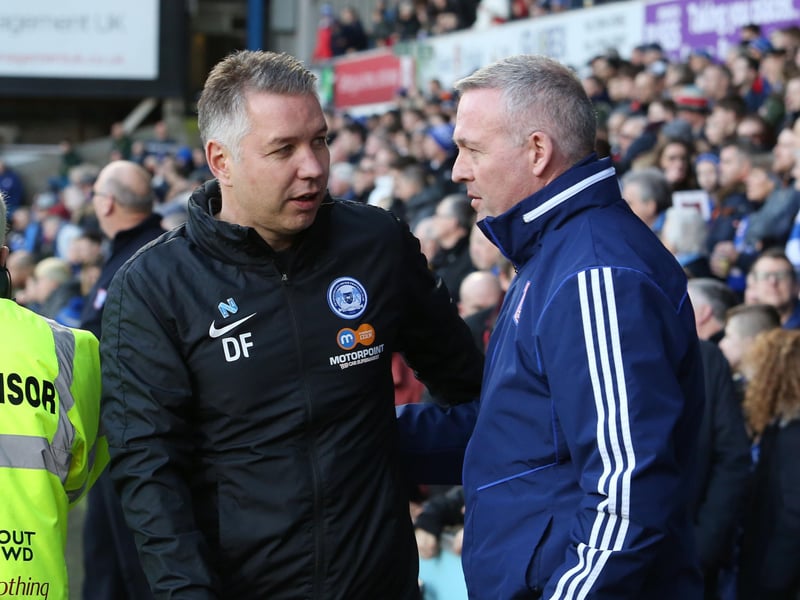 DARREN FERGUSON: It was a little surprise Posh didn't start with a flat back four, but he made the change early enough to make a huge difference. Might soon have to start getting more of a rest into players like Clarke-Harris, but the manager is on top of his game right now 8.