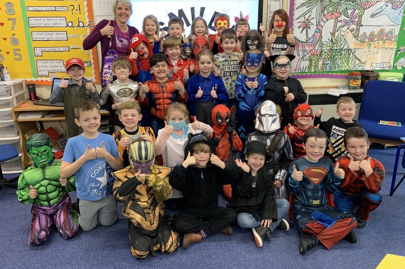 Sapphire class are heroes all the time but on Red Nose Day they were Super Heroes! EMN-210320-112914001
