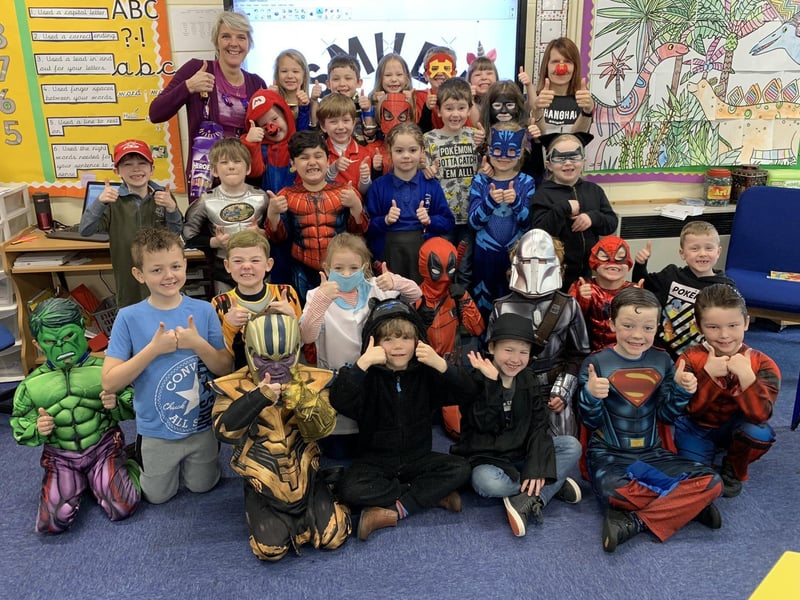 Sapphire class are heroes all the time but on Red Nose Day they were Super Heroes! EMN-210320-112914001