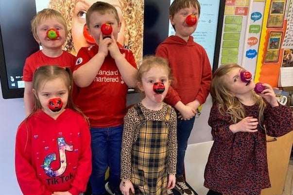 Red Nose Day in Mrs Stonestreet’s Class (Year 1) at William Alvey School, Sleaford. EMN-210320-112956001