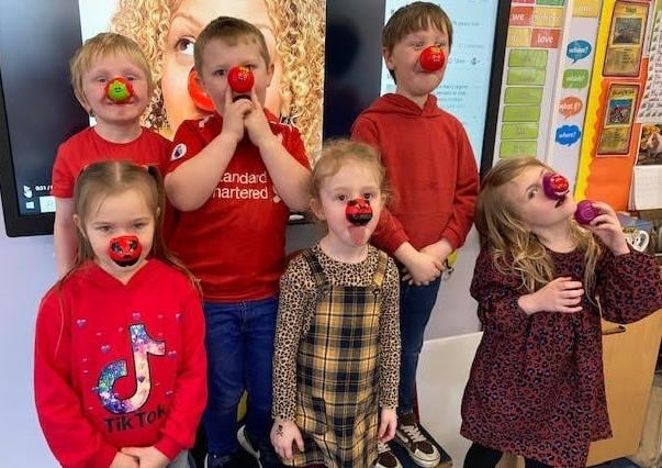 Red Nose Day in Mrs Stonestreet’s Class (Year 1) at William Alvey School, Sleaford. EMN-210320-112956001