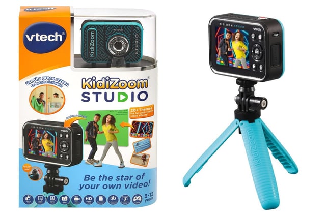 Your kids can be the star of their very own video this Christmas! This high-definition video camera kit comes with a green screen with 20 animated backgrounds, a tripod, and everything else your little one needs to create the video of their dreams.
