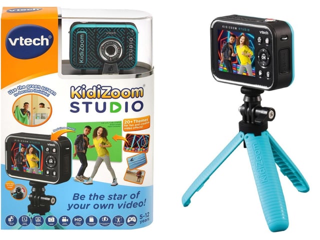 Your kids can be the star of their very own video this Christmas! This high-definition video camera kit comes with a green screen with 20 animated backgrounds, a tripod, and everything else your little one needs to create the video of their dreams.