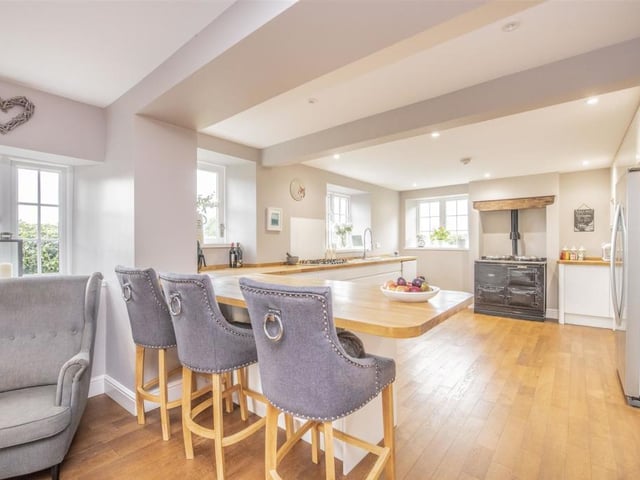 This modern farm house with traditional features and new facilities is on the market for £1.3 million.