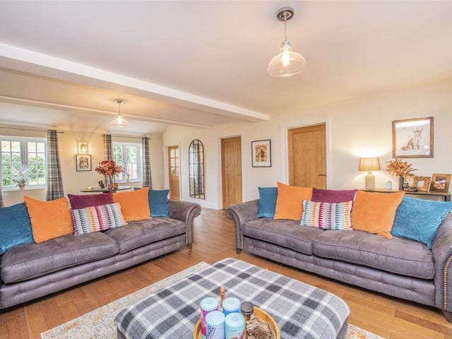 This modern farm house with traditional features and new facilities is on the market for £1.3 million.