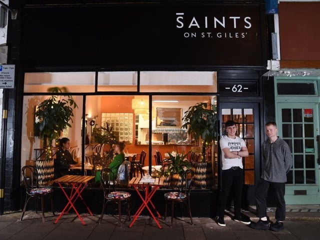 Saints Coffee, St Giles Street 
Olly (Right), Louis (left)