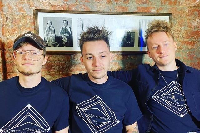 Left to right: Ellis, Jack and Josh Fitzgerald from Long Buckby have secured a £250,000 investment to convert Sharps furniture shop - in Abington Street and Market Square - into their new pub called Brothers Pub Company. Plans have been approved but work is yet to start to convert the vacant building.
