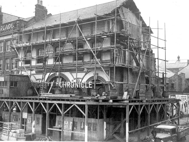 The original Chron building in Market Square