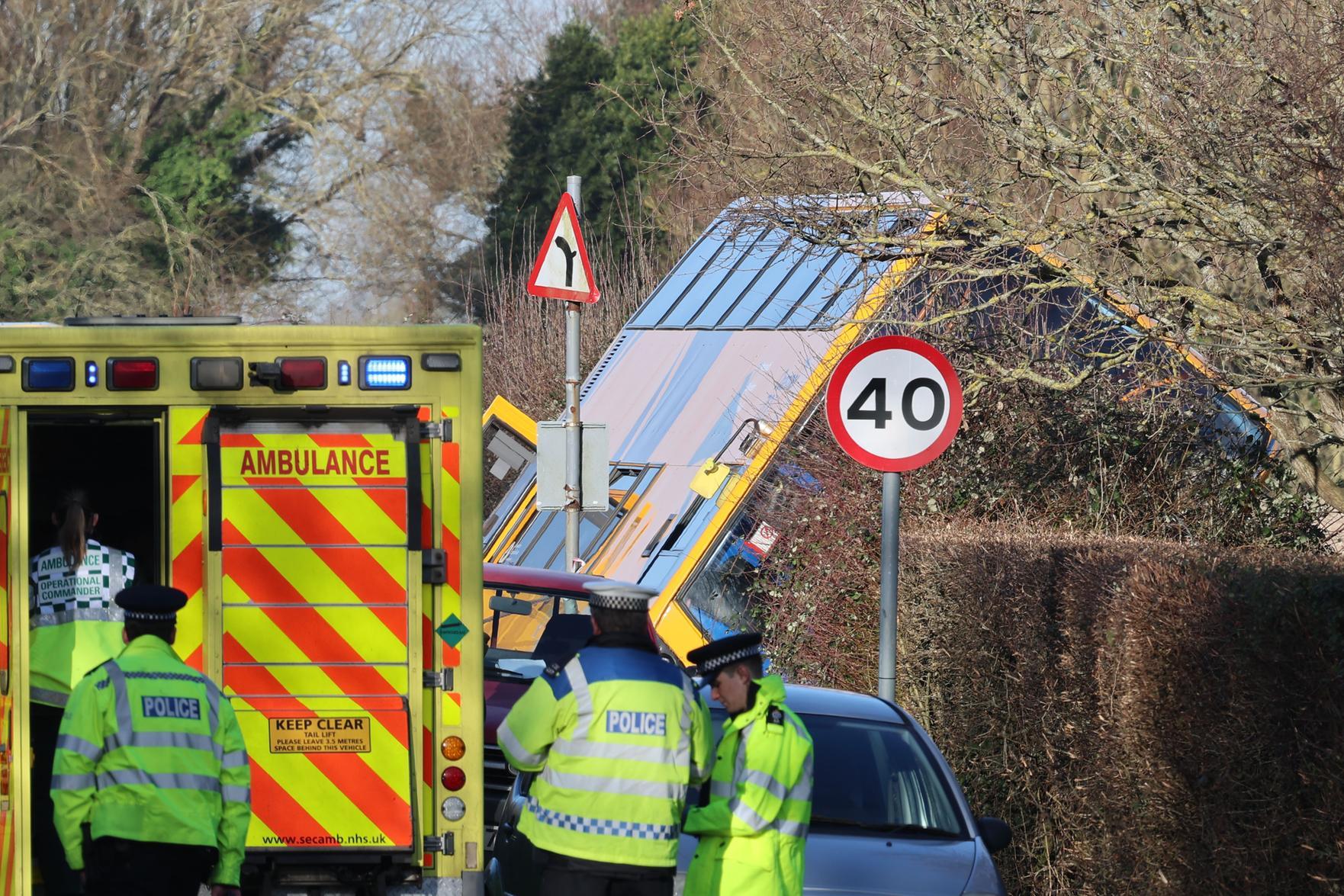 Emergency services attended the incident this morning. Picture Eddie Mitchell
