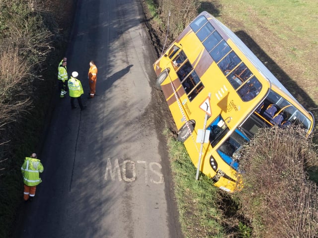 Emergency services attended the incident this morning. Picture Eddie Mitchell