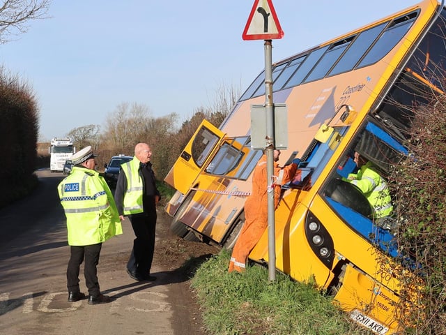 Emergency services attended the incident this morning. Picture Eddie Mitchell