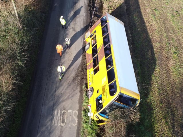 Emergency services attended the incident this morning. Picture Eddie Mitchell