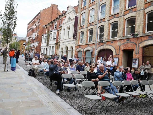 The music festival in Guildhall Road in 2015