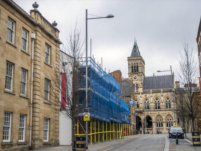 Guildhall Road in Northampton in 2021