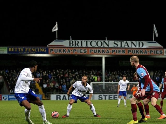 Scunthorpe have an average attendance of 2,776 this season.
Photo: Clive Mason
