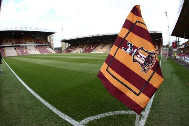 Bradford City lead the attendance league by a country mile with an average of 15,165.
Photo: Getty Images