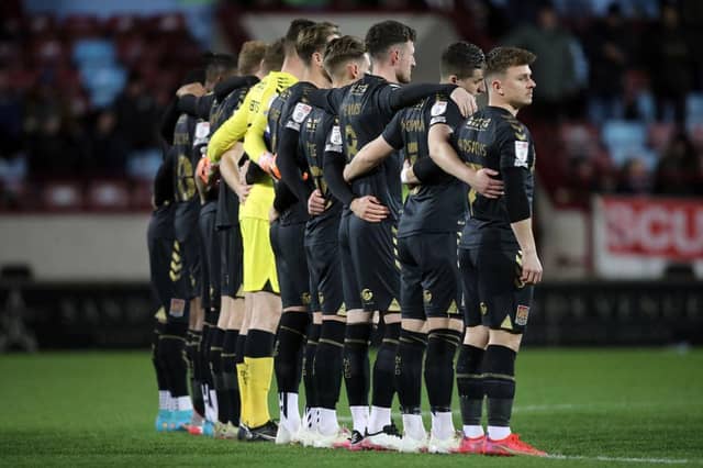 Cobblers were not at their best at Glanford Park but still kept another clean sheet. Pictures: Pete Norton.