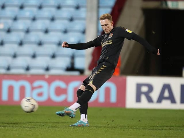Asked to play in central midfield with Sowerby and McWilliams absent and it was a struggle for most of the night. Wanted too much time on the ball and Scunny were quick to take it off him. Saw one shot blocked and also tracked back well when Sinclair threatened to go through early on... 5