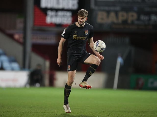 Won two or three exceptional headers when Scunthorpe slung dangerous corners and crosses into the penalty box. Did dawdle on the ball a couple of times, which could have been costly on another occasion... 7