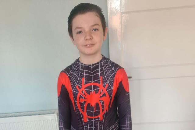 Year six pupil at Our Lady of Good Counsel School in Sleaford, Tommy, went as Spiderman. EMN-220403-131057001
