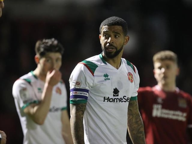 Joss Labadie of Walsall is shown a yellow card.
Photo: Getty Images
