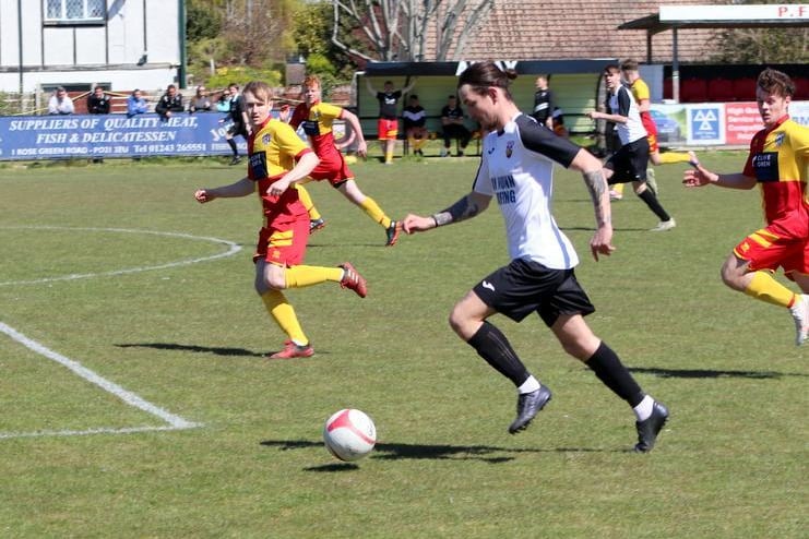 Action from Pagham's SCFL Shield win over East Preston / Picture: Roger Smith