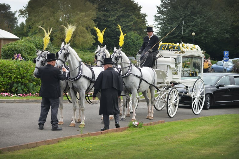 The funeral of Cheryl Brookes at Hastings Crematorium on Aug 12 2021. SUS-211208-124704001