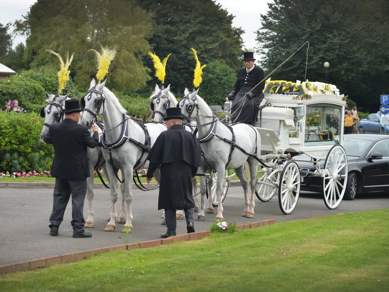 The funeral of Cheryl Brookes at Hastings Crematorium on Aug 12 2021. SUS-211208-124704001