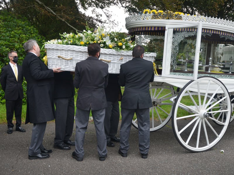 The funeral of Cheryl Brookes at Hastings Crematorium on Aug 12 2021. SUS-211208-125133001