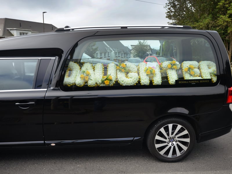 The funeral of Cheryl Brookes at Hastings Crematorium on Aug 12 2021. SUS-211208-124614001