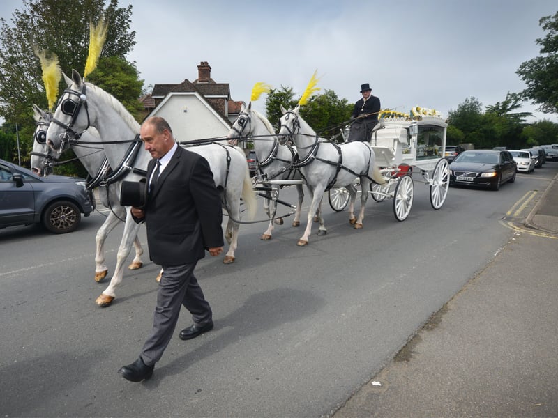 The funeral of Cheryl Brookes at Hastings Crematorium on Aug 12 2021. SUS-211208-124822001