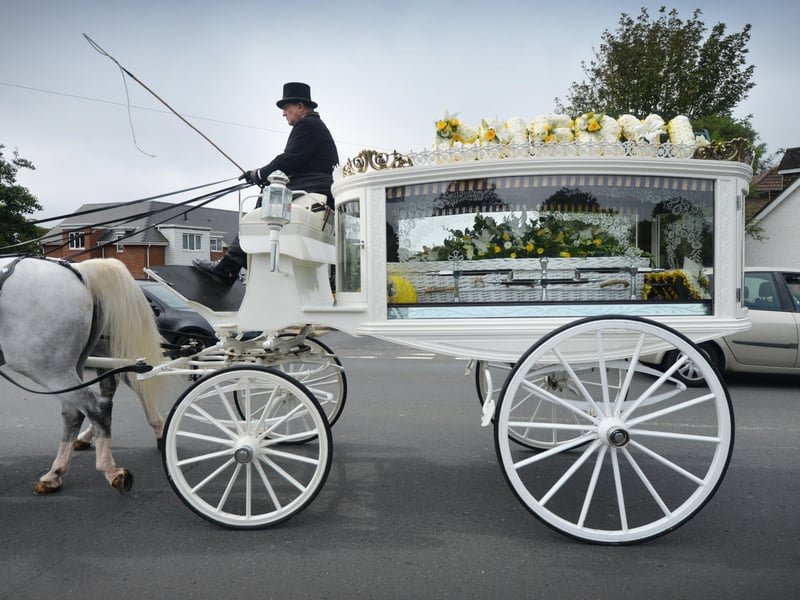 The funeral of Cheryl Brookes at Hastings Crematorium on Aug 12 2021. SUS-211208-124835001