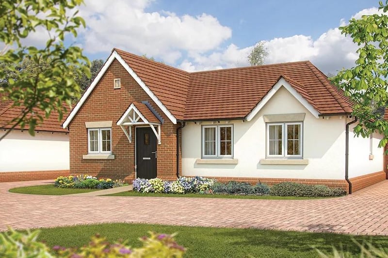 This three bed bungalow The Burlow at Horebeech Lane in Horam, Heathfield is on the market priced £494,995