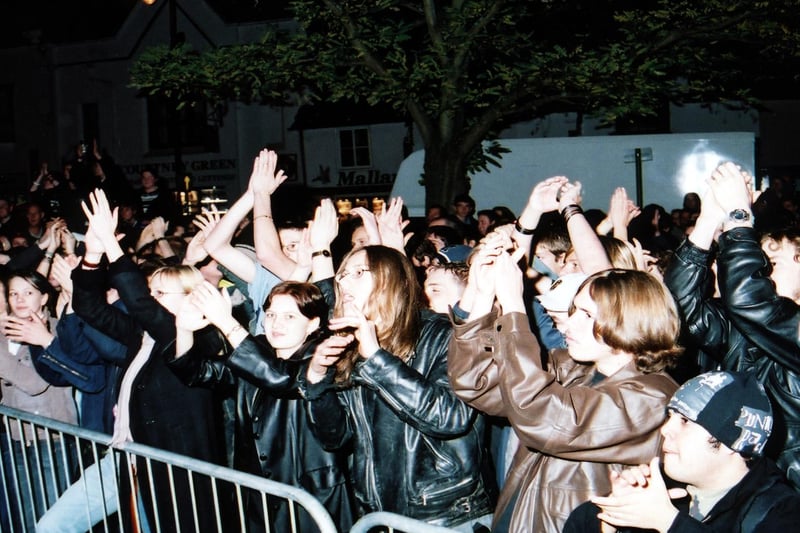 The crowd at the Battle of the Bands final in Horsham in 2004