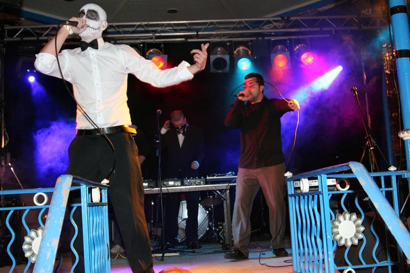 Battle of the Bands was held on Halloween in 2009 - pictured is Phrase Mob