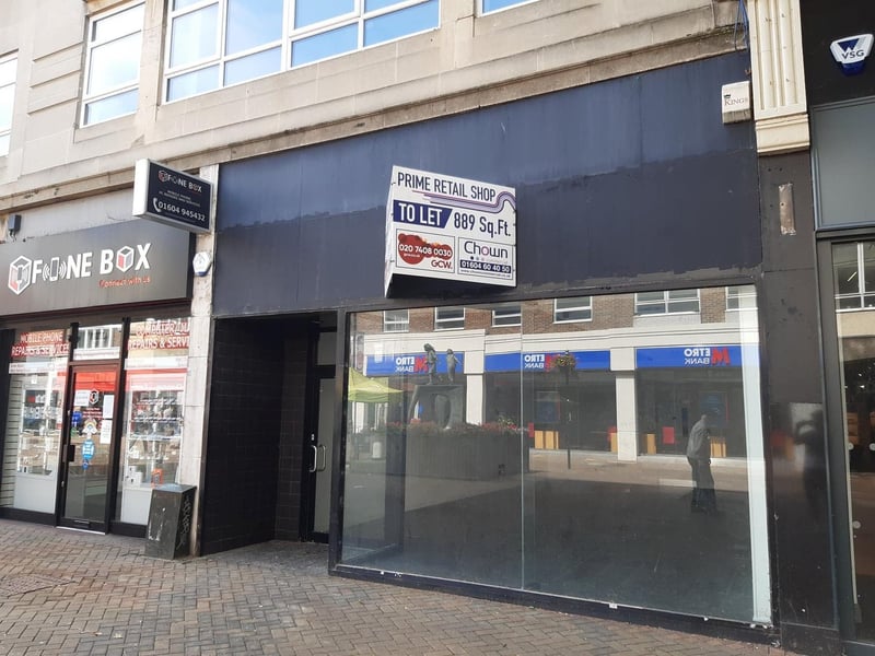 This unit is empty in Abington Street