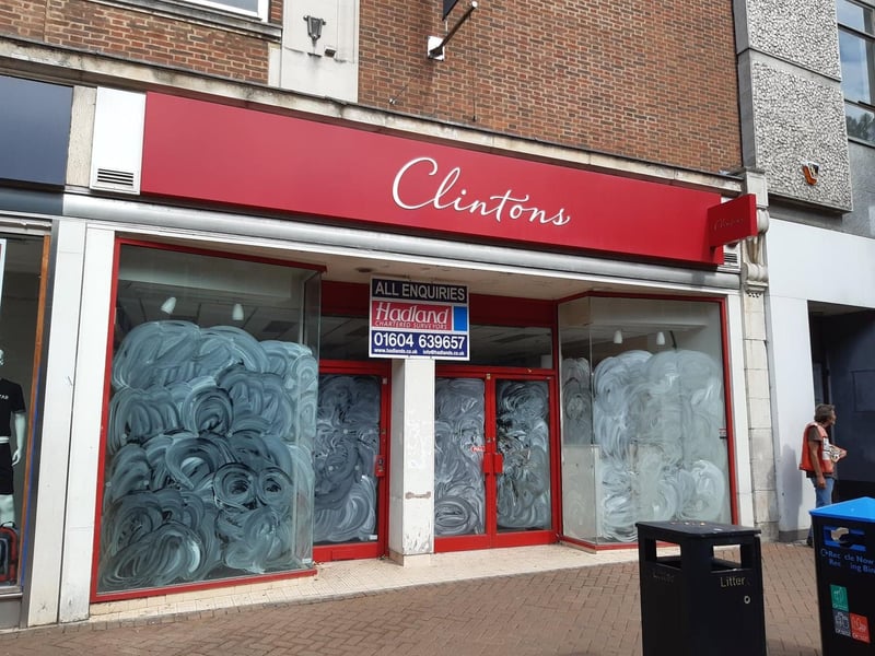 The store in Abington Street has been empty since April 2020 but Clinton bosses have not confirmed whether it will be reopening.