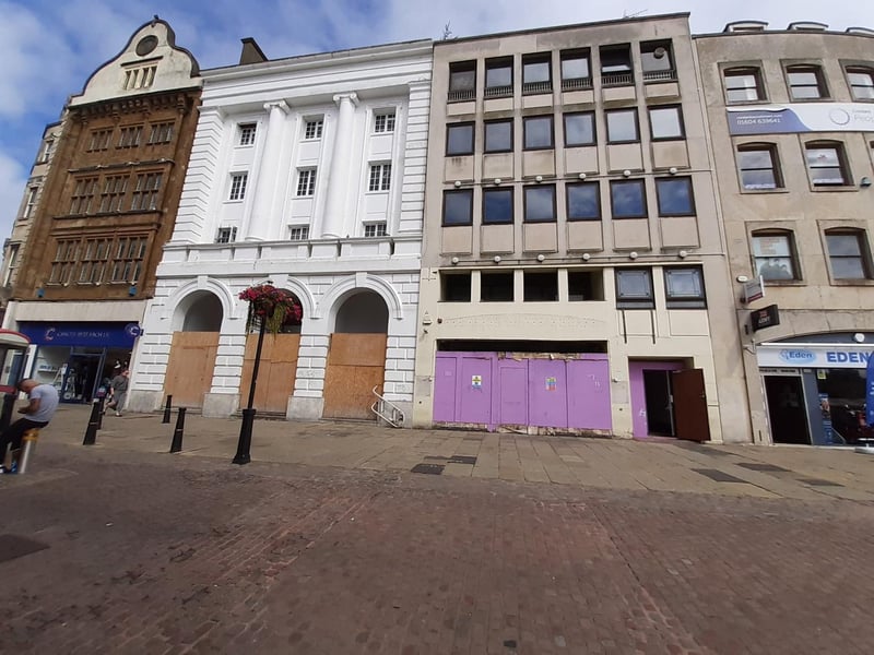 The former Balestra site (left) and Moon on the Square (right) have been stood empty for years. Plans have been approved to turn the Balestra site into a buffet restaurant and 69 student flats, but work is yet to start. And plans to turn the former Moon on the Square site into a bingo have been approved, but works are also yet to start.