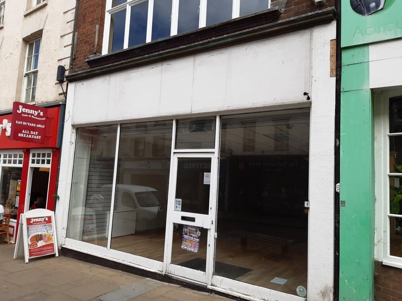An empty unit in Gold Street.