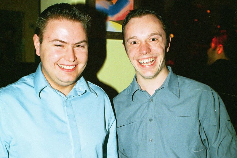 revellers at Peterborough's Westside Bar in 2002