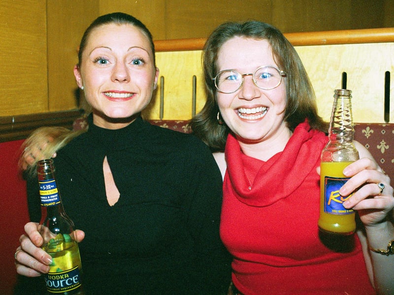 revellers at Peterborough's Westside Bar in 2002